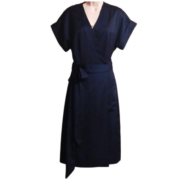 J Crew navy wrap dress - Picture 5 of 9